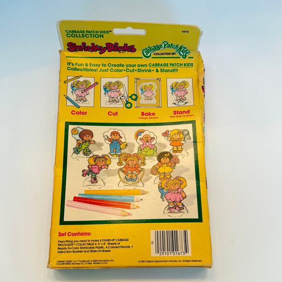 Vintage SEALED Cabbage Patch Shrinky Dinks and Cabbage Patch Kids Figure - Picture 3 of 10